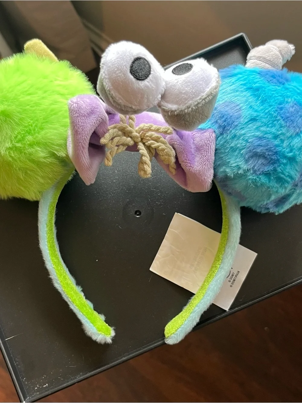 Disney Monsters Plush Ear Headband - Green, Blue & Purple